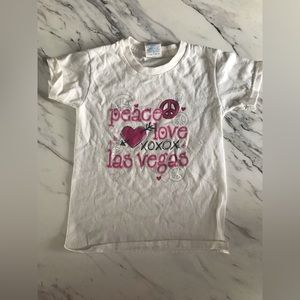 White Las Vegas girls shirt